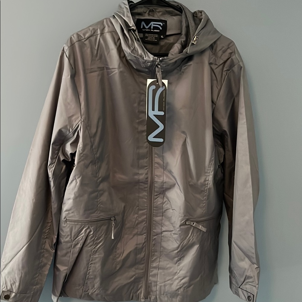 Men's Gray Hooded Jacket